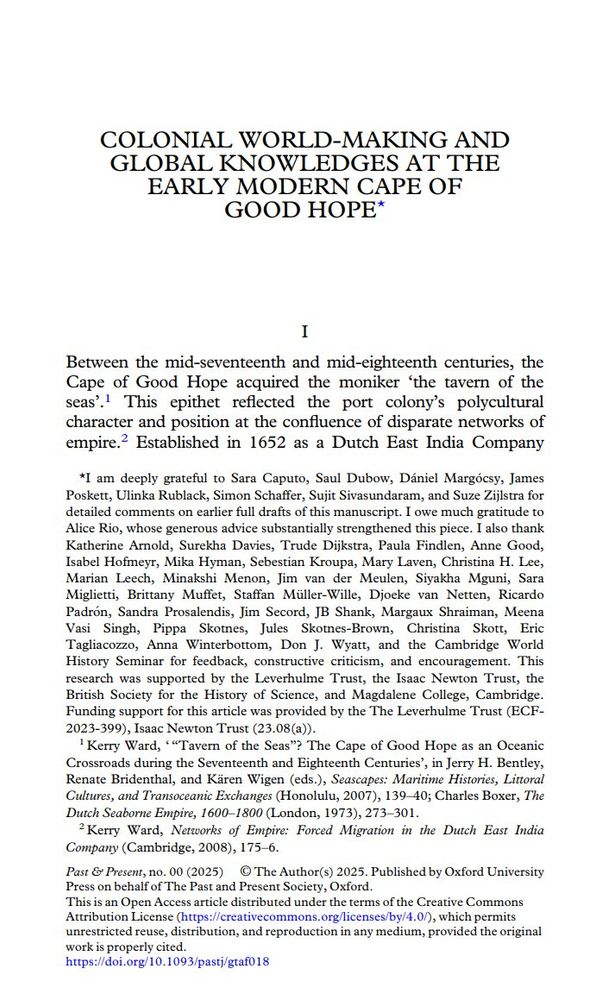 first page of the article