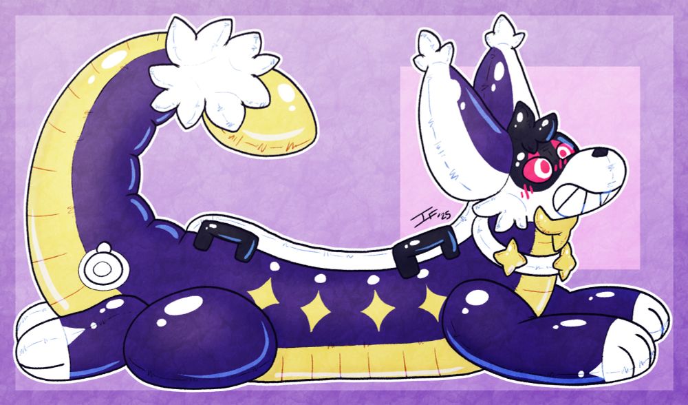 a pooltoy zorgoia blushing