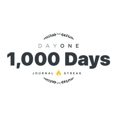 DayOne 1000 Days Journal Streak