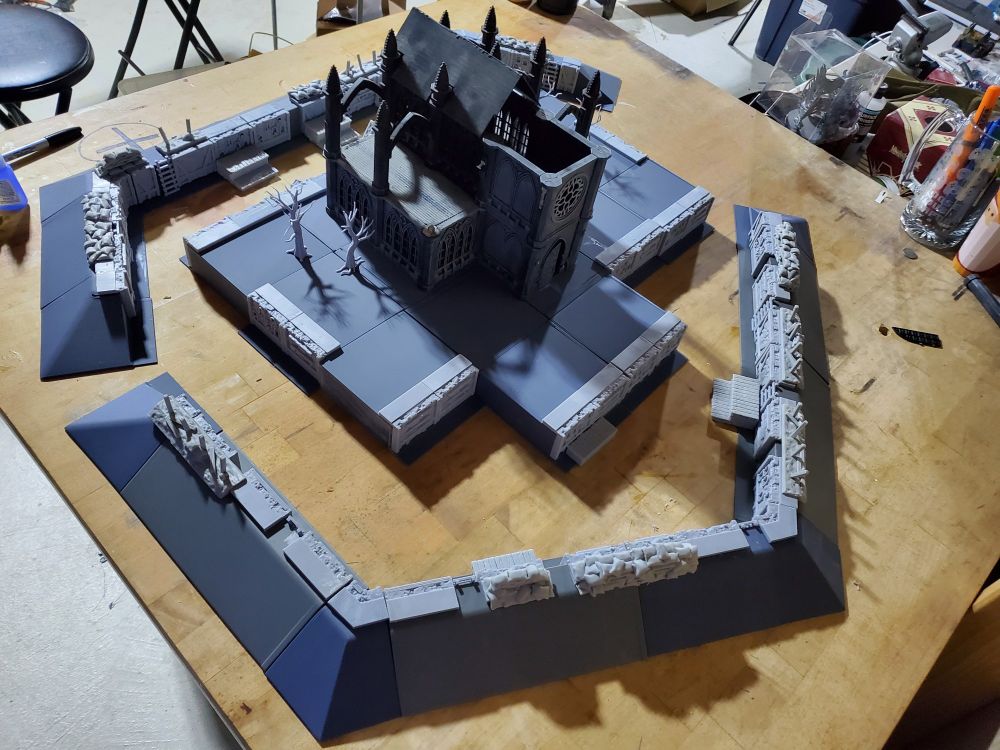 The rear view of the terrain