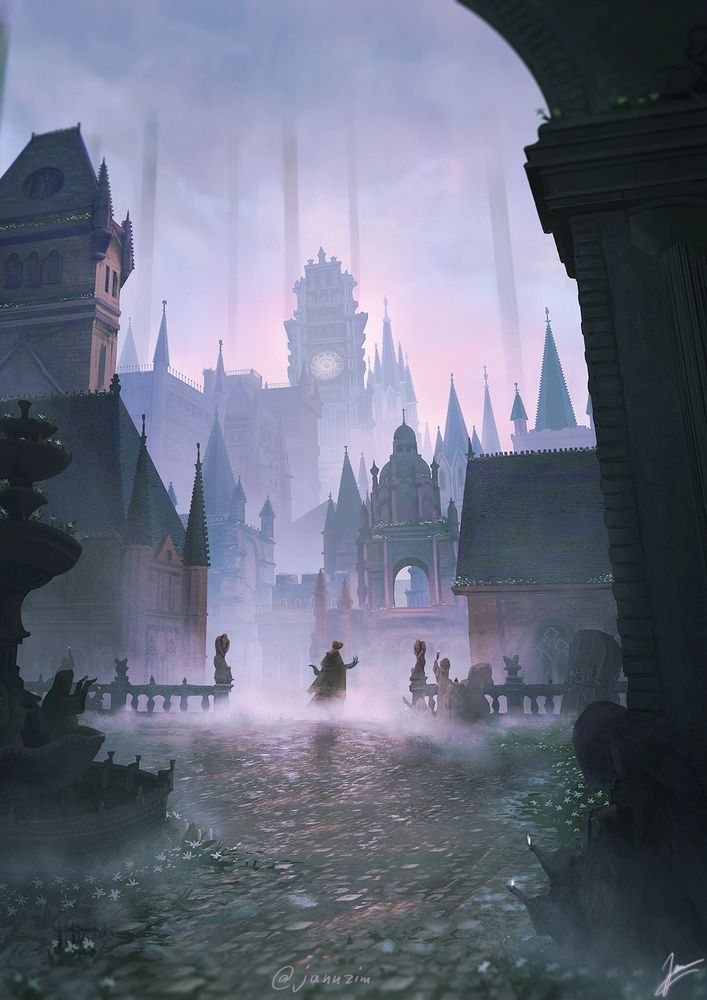 Bloodborne fanart if Yharnam.