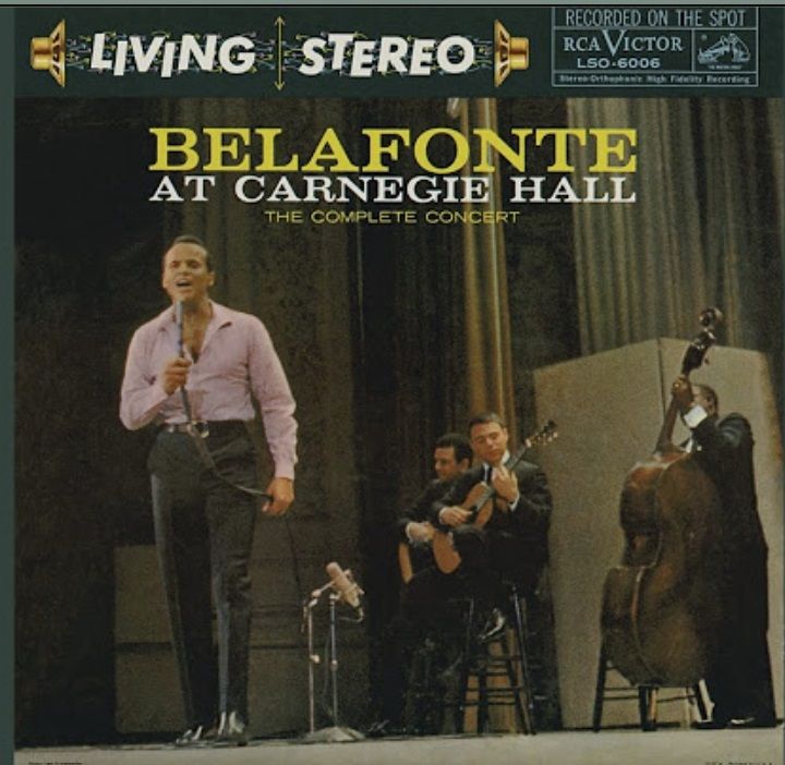 Album cover for Harry Belafonte at Carnegie Hall