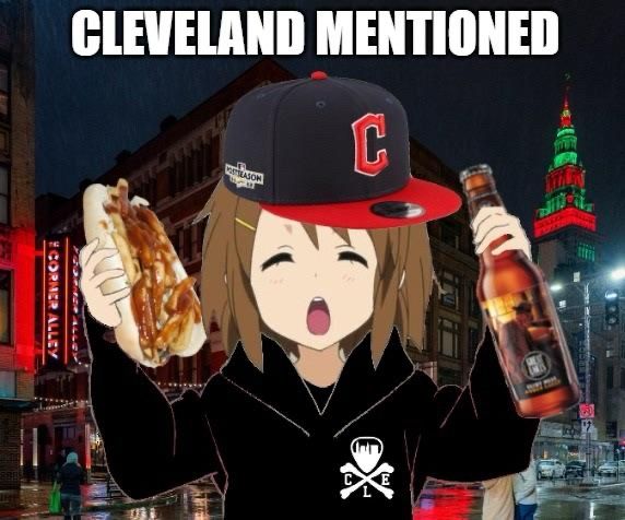 Cleveland mentioned meme cuz we were the team 2016 Chicago beat. 