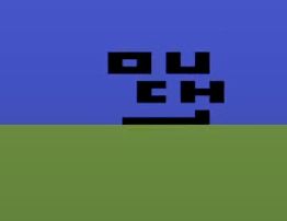 Doomed guy hit the ground and it says "OU CH"