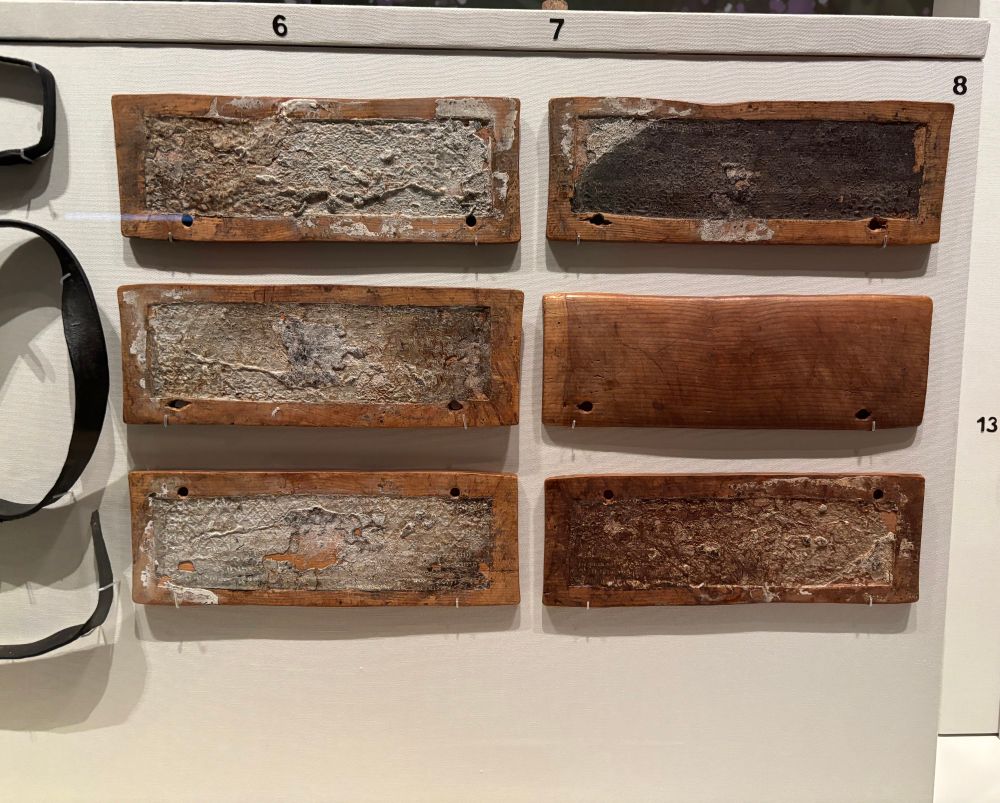 Wax writing tablets, late 6th/early 7th century