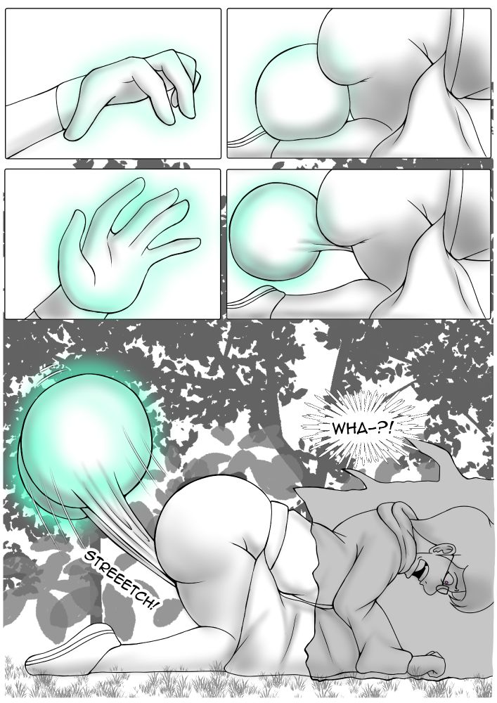 My OC Ruben getting his hyper balls grabbed and stretched away from his body.

CW for hyper balls and cock and ball torture (cbt)