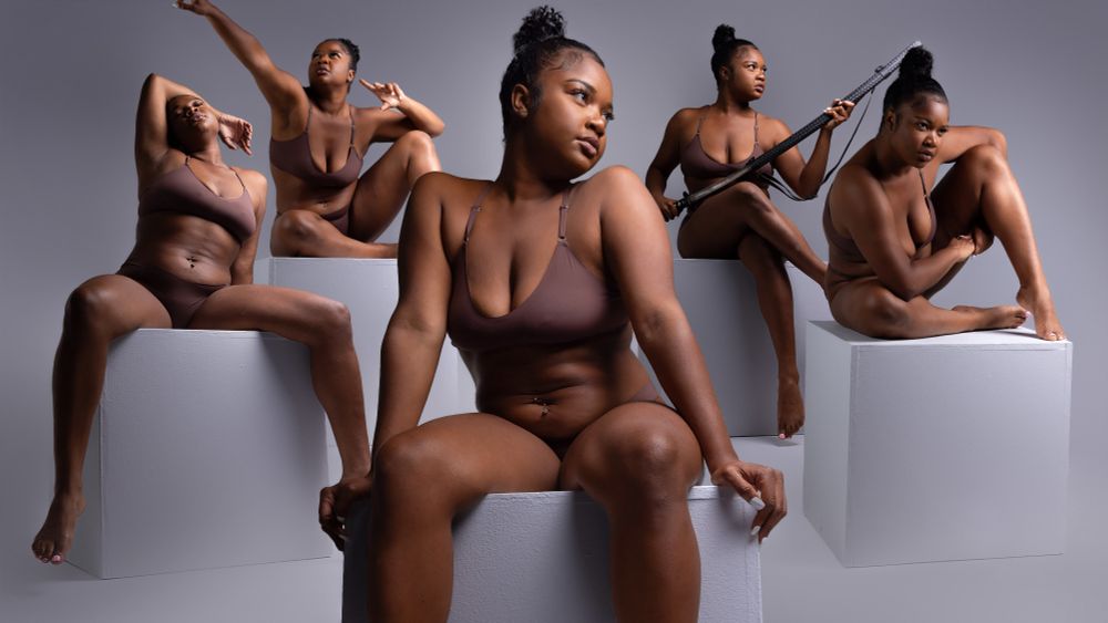 Pose references of a woman in various sitting poses. 