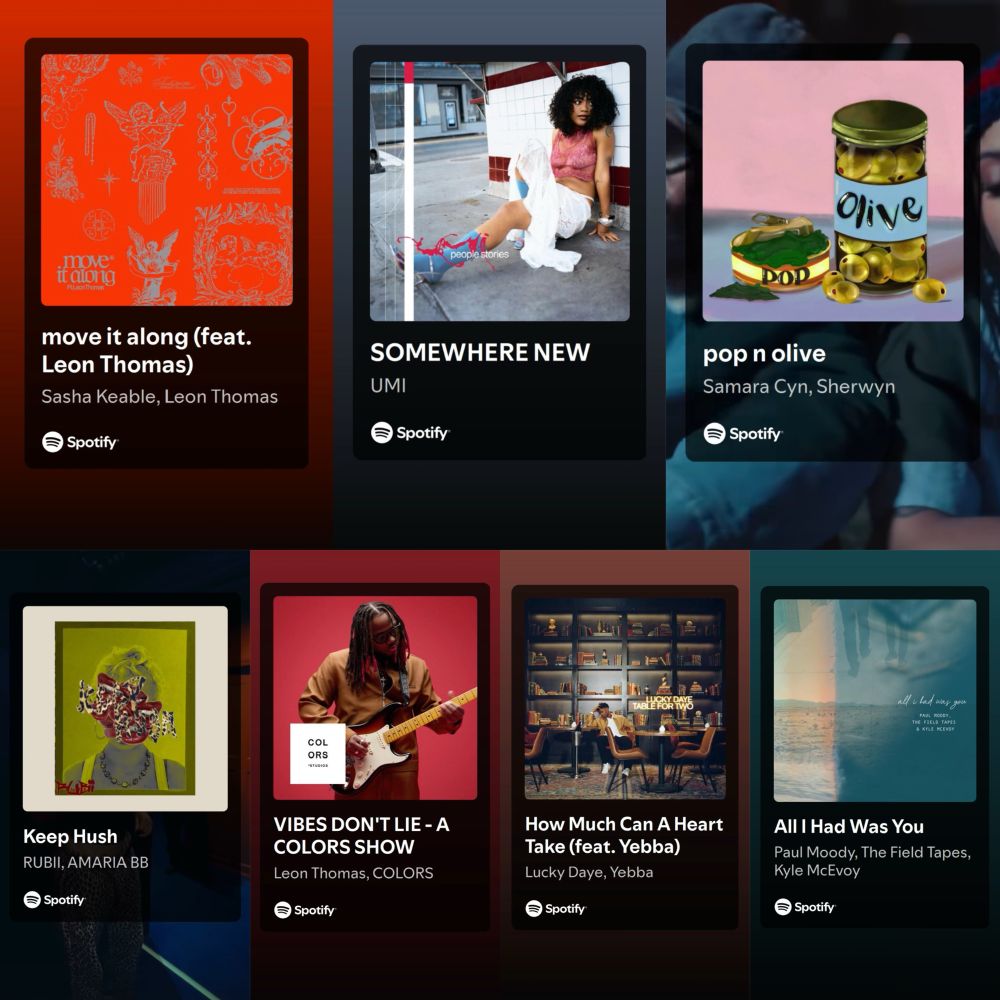 Spotify widgets on Jungkook’s IG stories