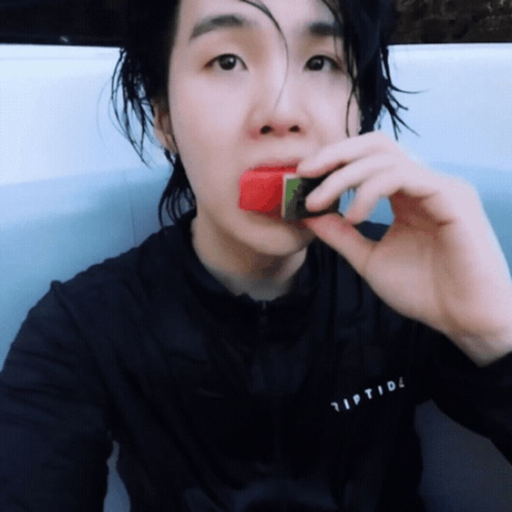 Yoongi Watermelon GIF