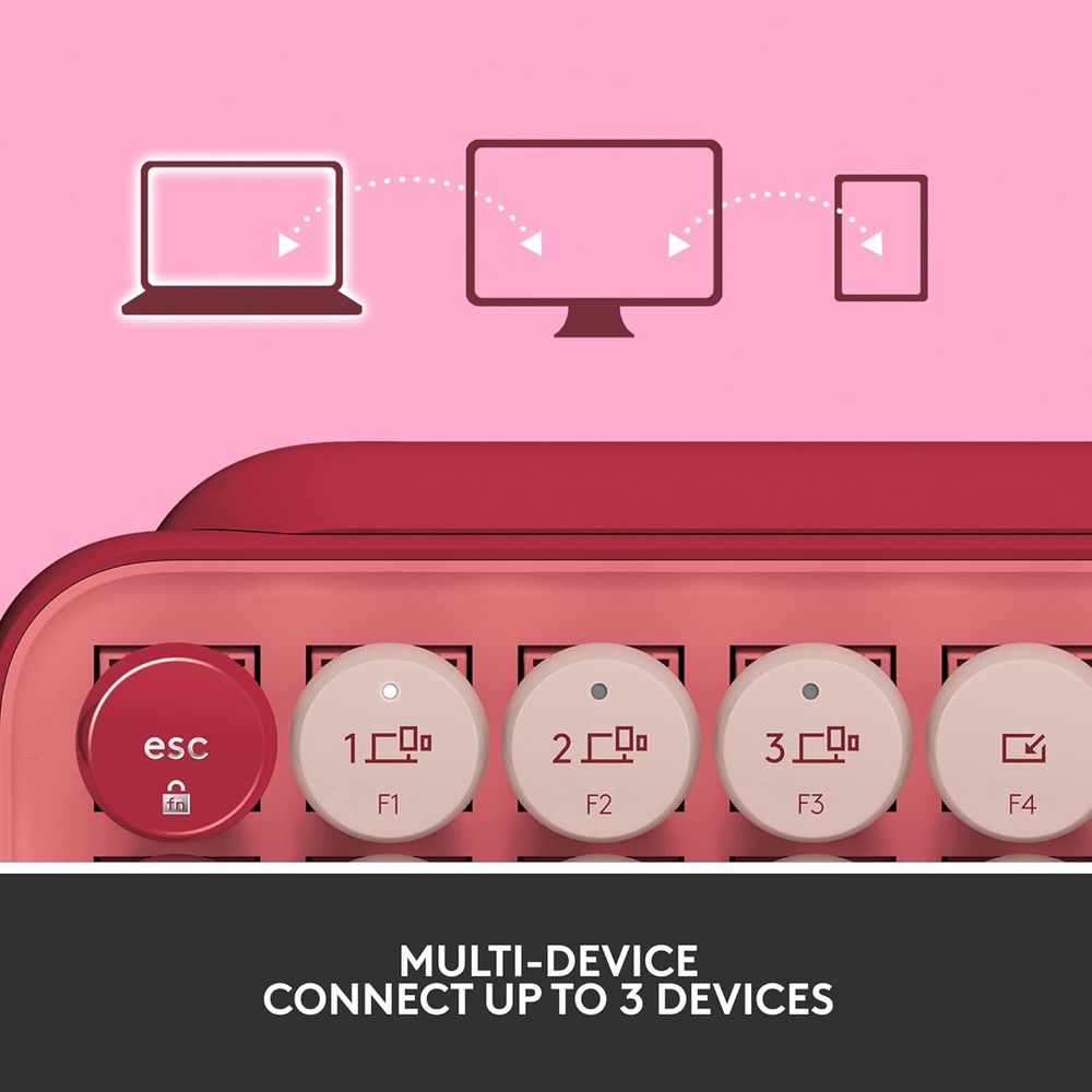 With 8 swappable emoji keys, multi-device pairing, and a 3-year battery life, let personality POP on your desk space and beyond with Logitech POP mechanical wireless keyboard.