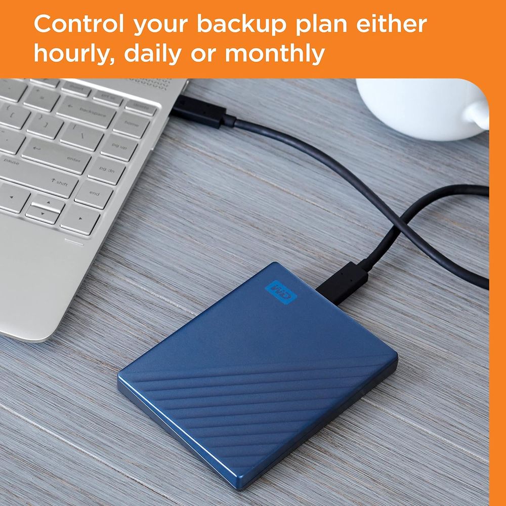 Enjoy easy access to your important files wherever you are with this high-capacity USB-C ready storage device. Help securely back up your data with the included Acronis True Image for Western Digital software, fortified with robust protection against ransomware threats. As you prepare to go, add an extra level of security with password protection for peace of mind for your journeys.