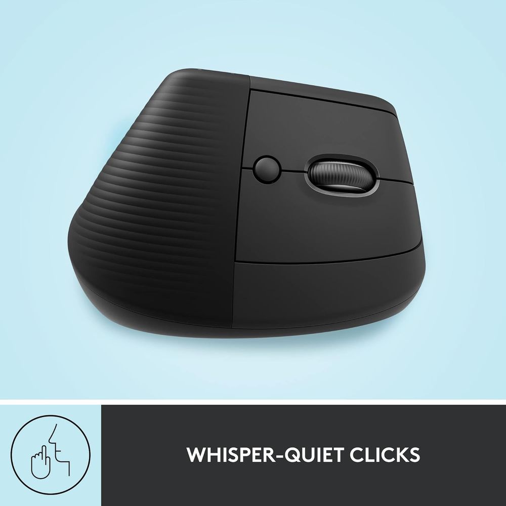 Available in right and left configurations, this Logitech ergonomic mouse features a unique 57-degree angle that elevates your wrist for ergonomic comfort & design, bringing relief to your forearm and upper body. Scrolling feels natural with SmartWheel, offering precision and speed-scroll. Customize your ergonomic Bluetooth mouse with Logi Options+ Software, easily assigning each of the 4 customisable buttons to handy shortcuts as you switch between apps.