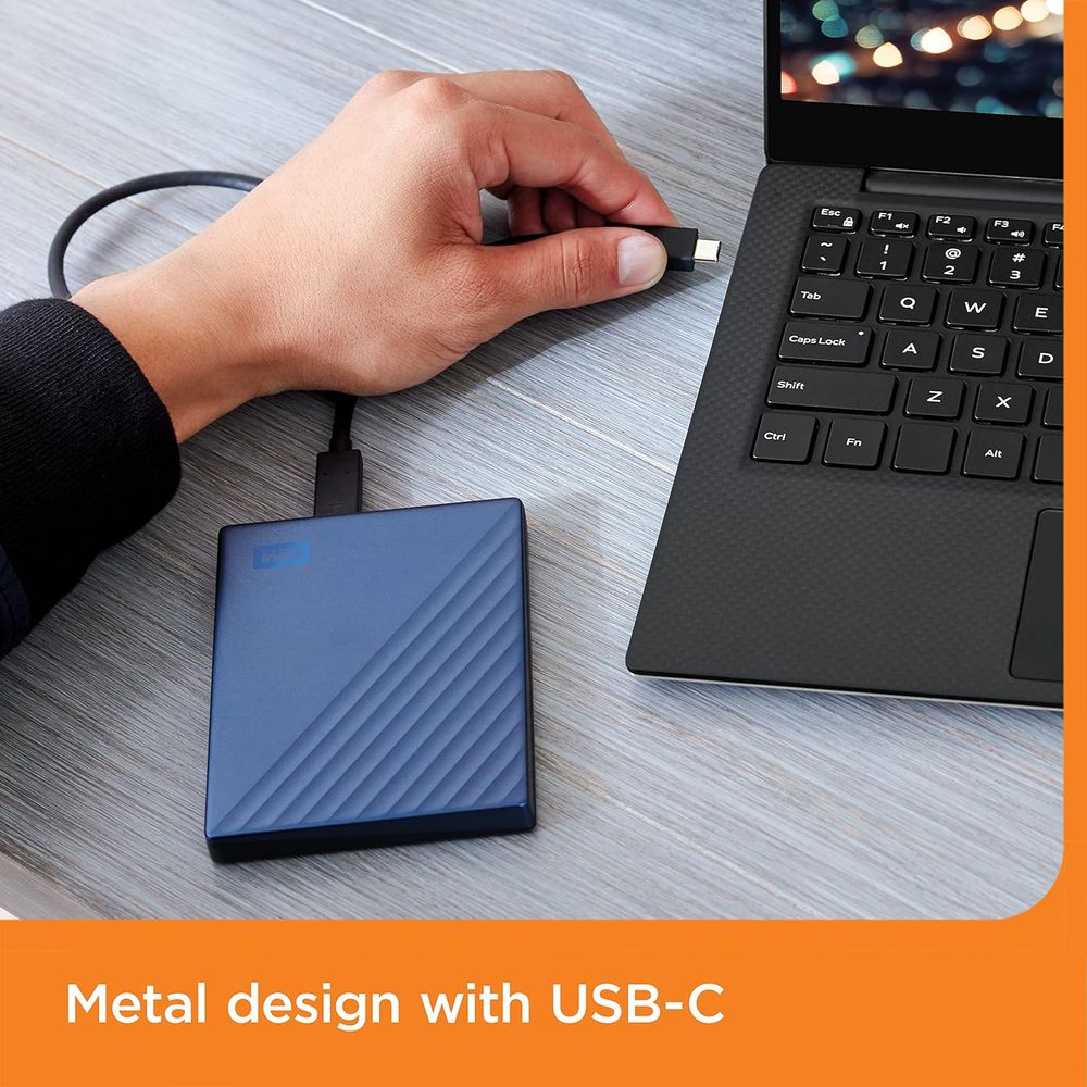 Enjoy easy access to your important files wherever you are with this high-capacity USB-C ready storage device. Help securely back up your data with the included Acronis True Image for Western Digital software, fortified with robust protection against ransomware threats. As you prepare to go, add an extra level of security with password protection for peace of mind for your journeys.