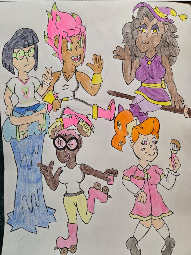 From top left to bottom right: Nami, Pitaya, Rensa, Cinnabay, and Jamtine!