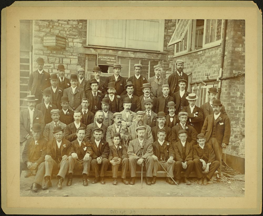 The employees of J S Shepton, builder, of Station Road, Penarth