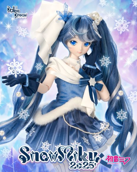 snow miku 2025 as a dollfie dream