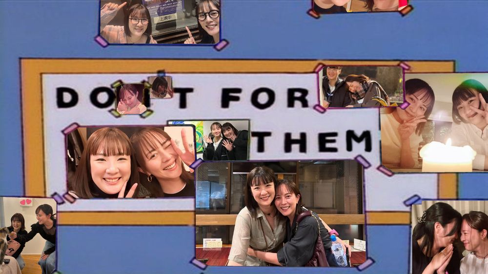 The Simpsons "Do it for her" meme but with various photos of Manami and Emi. Some are still from the original edit, but, as we get further away from Tsukutabe, I wanted less of its presence in this one (there are only two photos here from that time) and more with ManaEmi in general. They provided quite a bit this year!