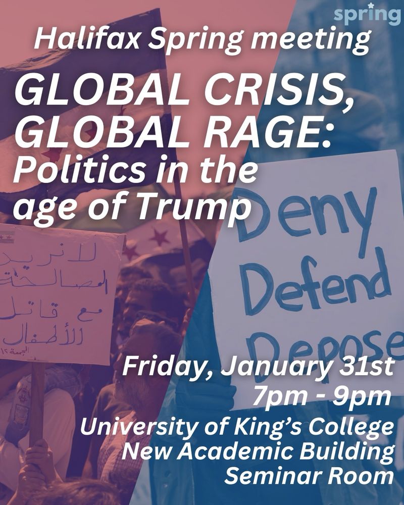 Global Crisis, Global Rage: Politics in the Age of Trump
Friday, January 31st
7:00 p.m. to 9:00 p.m.
University of King’s College
New Academic Building, Seminar Room
Halifax, Nova Scotia

—

#canlab #1u #Halifax #NSpoli

