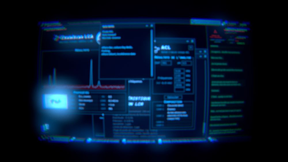 L’écran de l’agent, très années 80-90, avec un soupçon d’High-Tech
