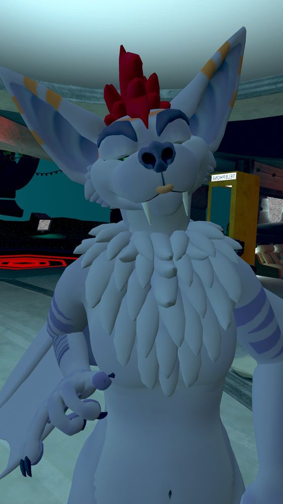 a bat doing a blep

(that looks different than you usually do, Liro) 