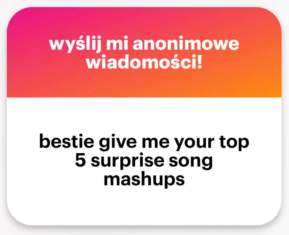 bestie give me your top 5 surprise song mashups