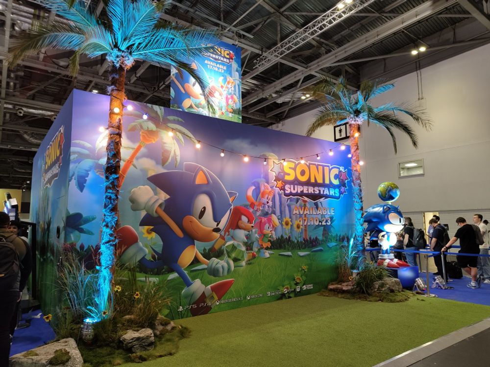 The Sonic Superstars booth. Wasn't the best game I played at the event, but definitely had the best theming. Sega's showfloor presence felt properly reminiscent of the bygone era of trade shows. E3 vibes.