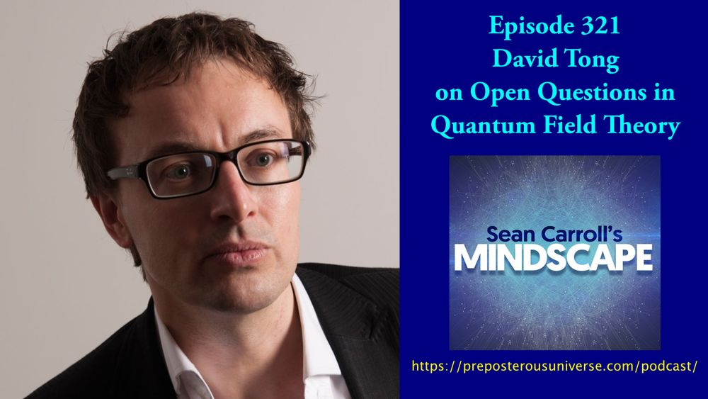 Title card for Mindscape episode with David Tong.