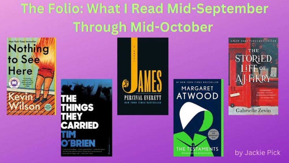 The Folio: What I Read Mid-September Through Mid-October 2024