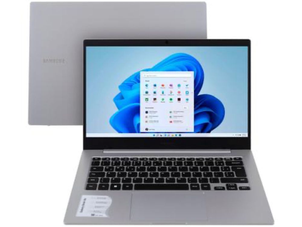 Notebook Samsung Galaxy Book Go Snapdragon 4GB - 128GB UFS 14” Full HD Windows 11 NP340XLA-K06BR - Notebook Samsung - Magazine Achadosdaluh04