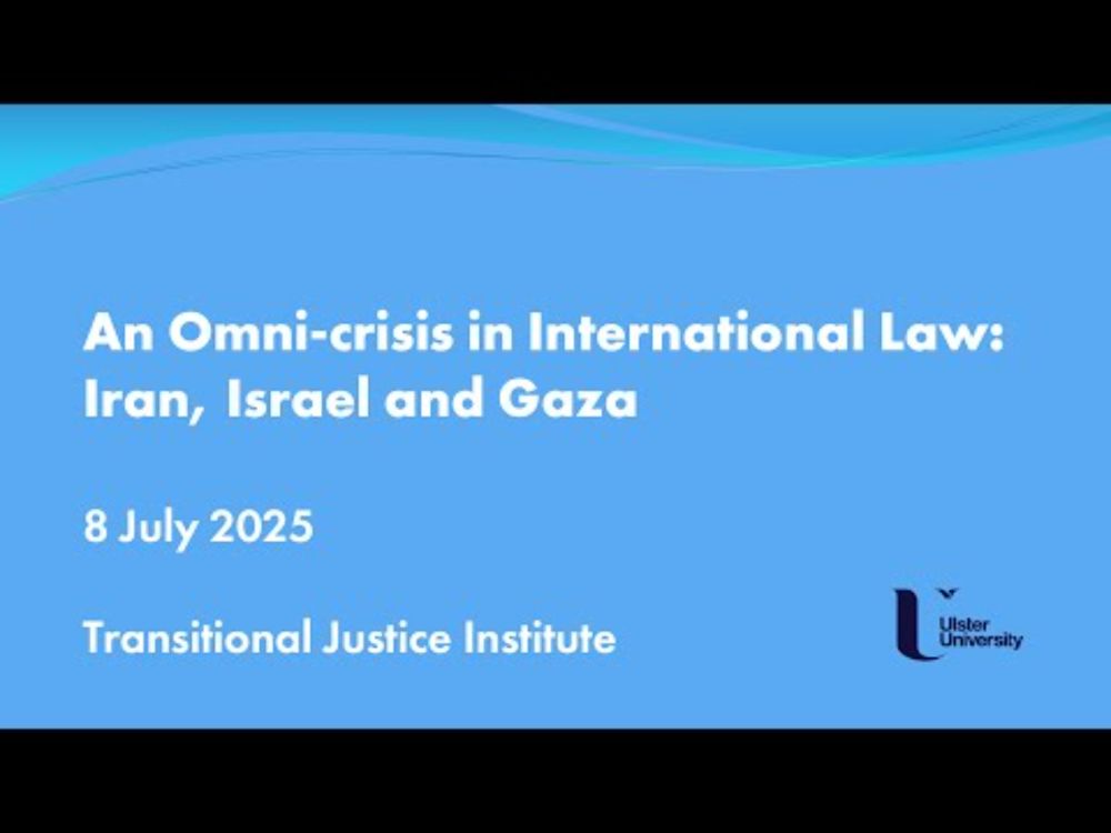 An Omni-crisis in International Law: Iran, Israel and Gaza – Webinar