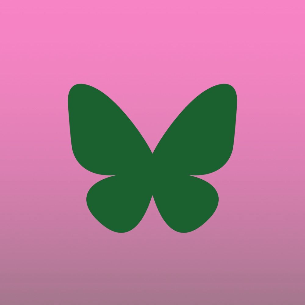 A green Bluesky butterfly silhouette on a pink gradient background.

#ResetIndonesia #DarkIndonesia