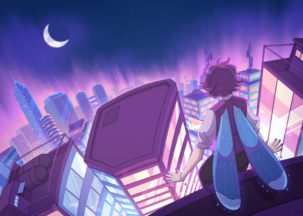 A city panoramic illustration