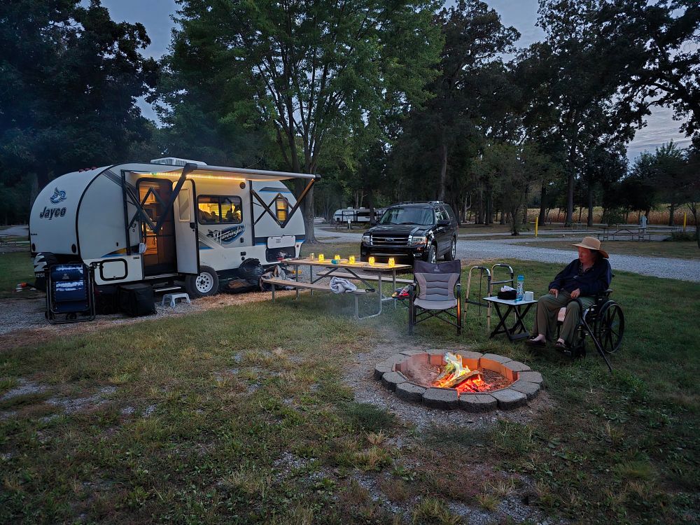 Campsite in Illinois
