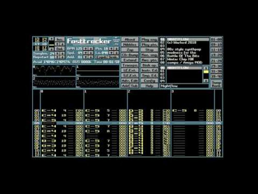 Warlord - Nightflow (2018, Amiga .mod / ProTracker)