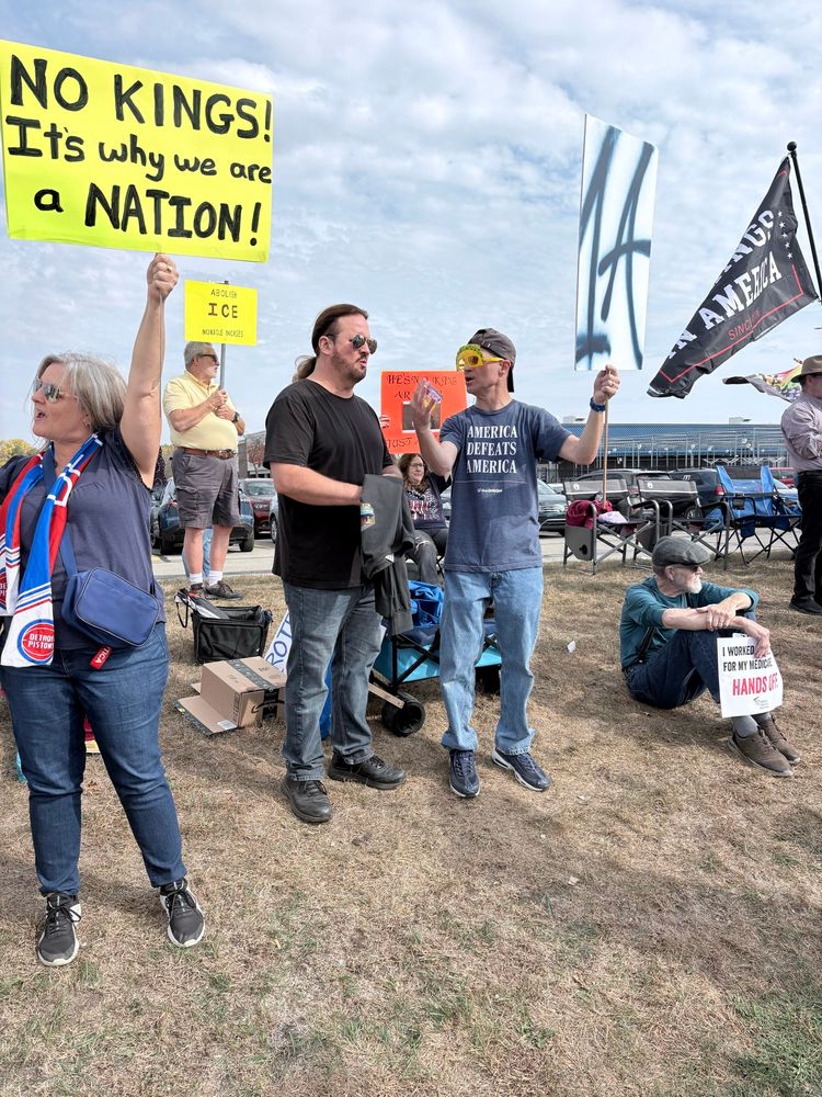 Good friends standing for democracy 