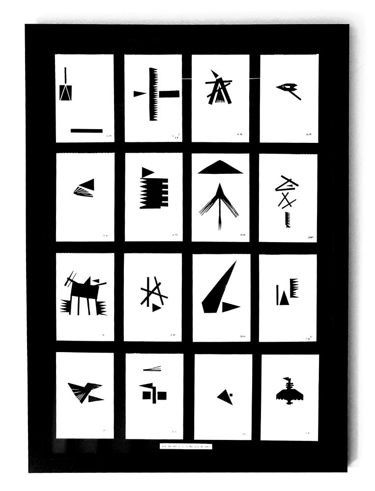 Screen-print of 'They Are Not Birds Of The Isle Of Lewis' by Iain Morrison.