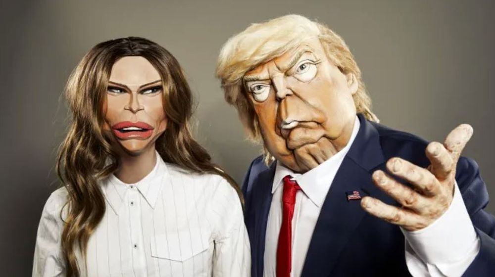 puppets from Spitting Image TV show.