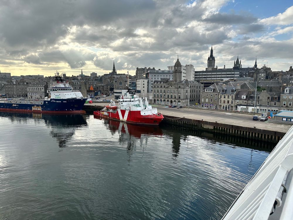 Aberdeen from MV Hjaltland in Harbour. 