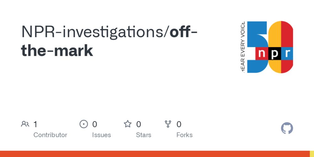 GitHub - NPR-investigations/off-the-mark