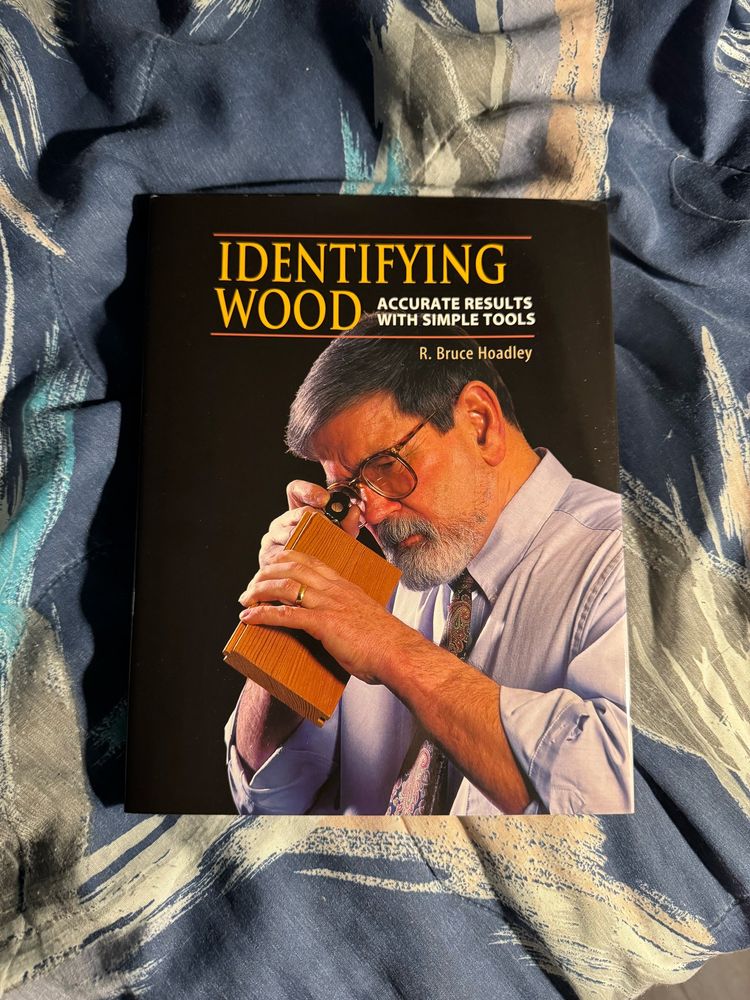 a copy of “Identifying wood: accurate results with simple tools” by R. Bruce Hoadley