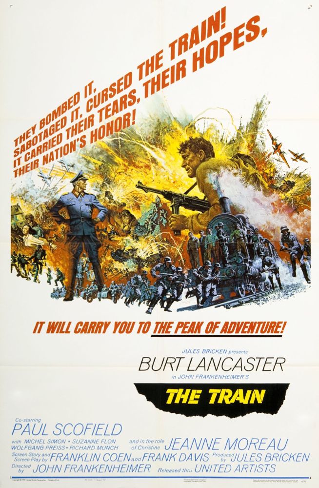 Poster for John Frankenheimer's THE TRAIN, in which a bunch of Nazis lose.