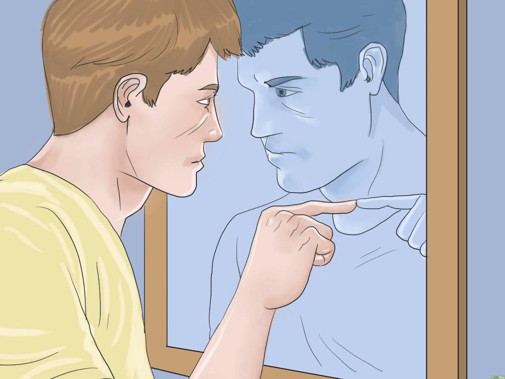 meme of a man staring intently into his own eyes in the mirror, pointing at himself, like he's giving himself a peptalk, which is exactly what I'm doing here