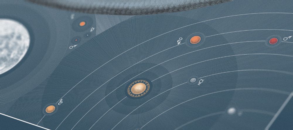 Closeup of color poster