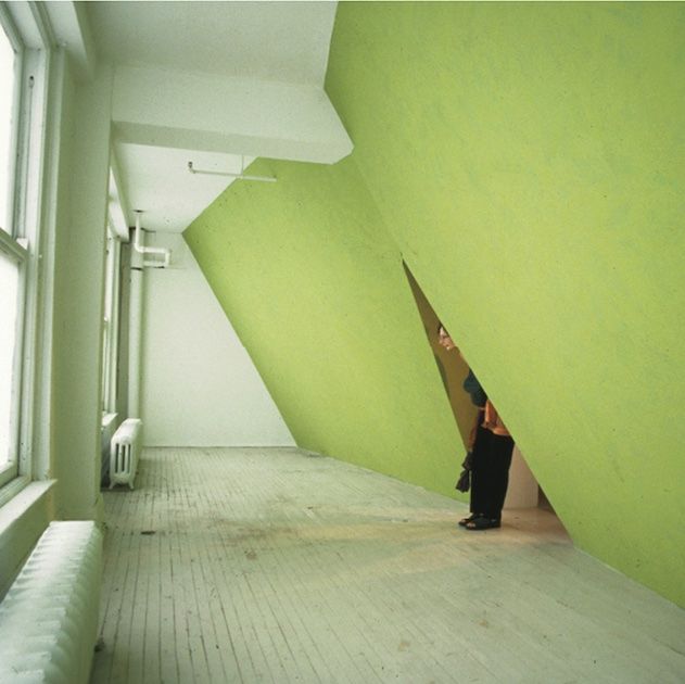 Vous rappellez-vous de la grande exposition Peinture peinture ? Do you remember Peinture peinture ?

"Dévers", une installation architecturale et chromatique - an architectural and chromatic in situ, 1998