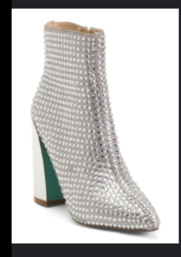 BEDAZZLED SILVER BOOTS