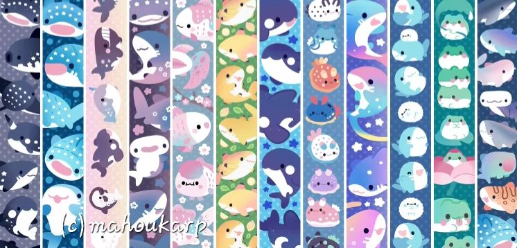 aquatic animal lanyard designs by mahoukarp