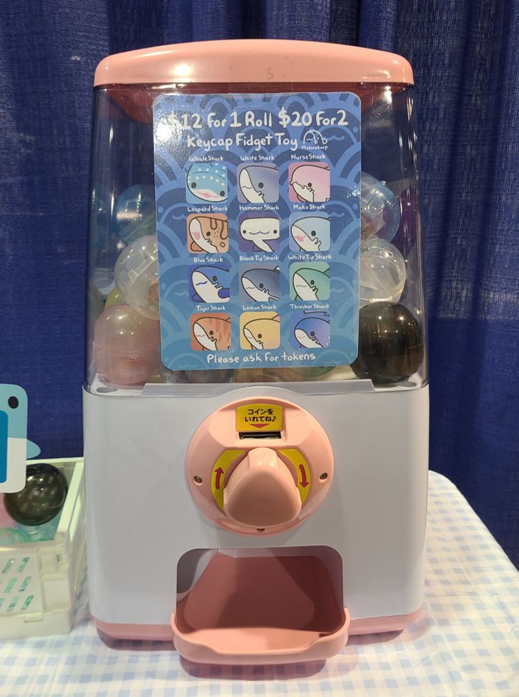 gachapon filled with keycaps