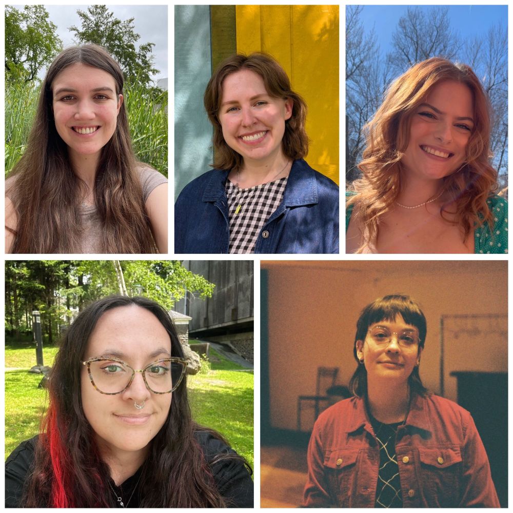 A collage of portraits featuring the 5 Dalhousie Libraries interns for 2025