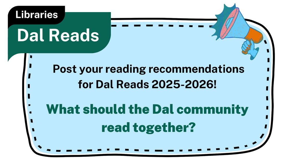 A badge that asks What should the Dal community read together?