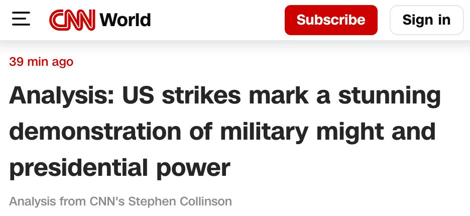 Analysis: US strikes mark a stunning demonstration of military might and presidential power